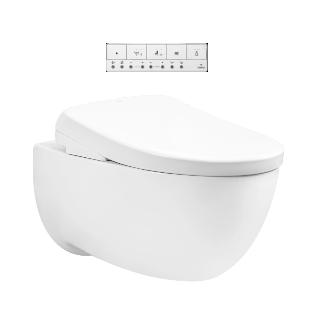 Bồn cầu treo tường nắp rửa điện tử S7 (giấu dây) xả tự động TOTO CW812REA TCF47360GAA WH172AAT TCA546 MB171M#SS - 2