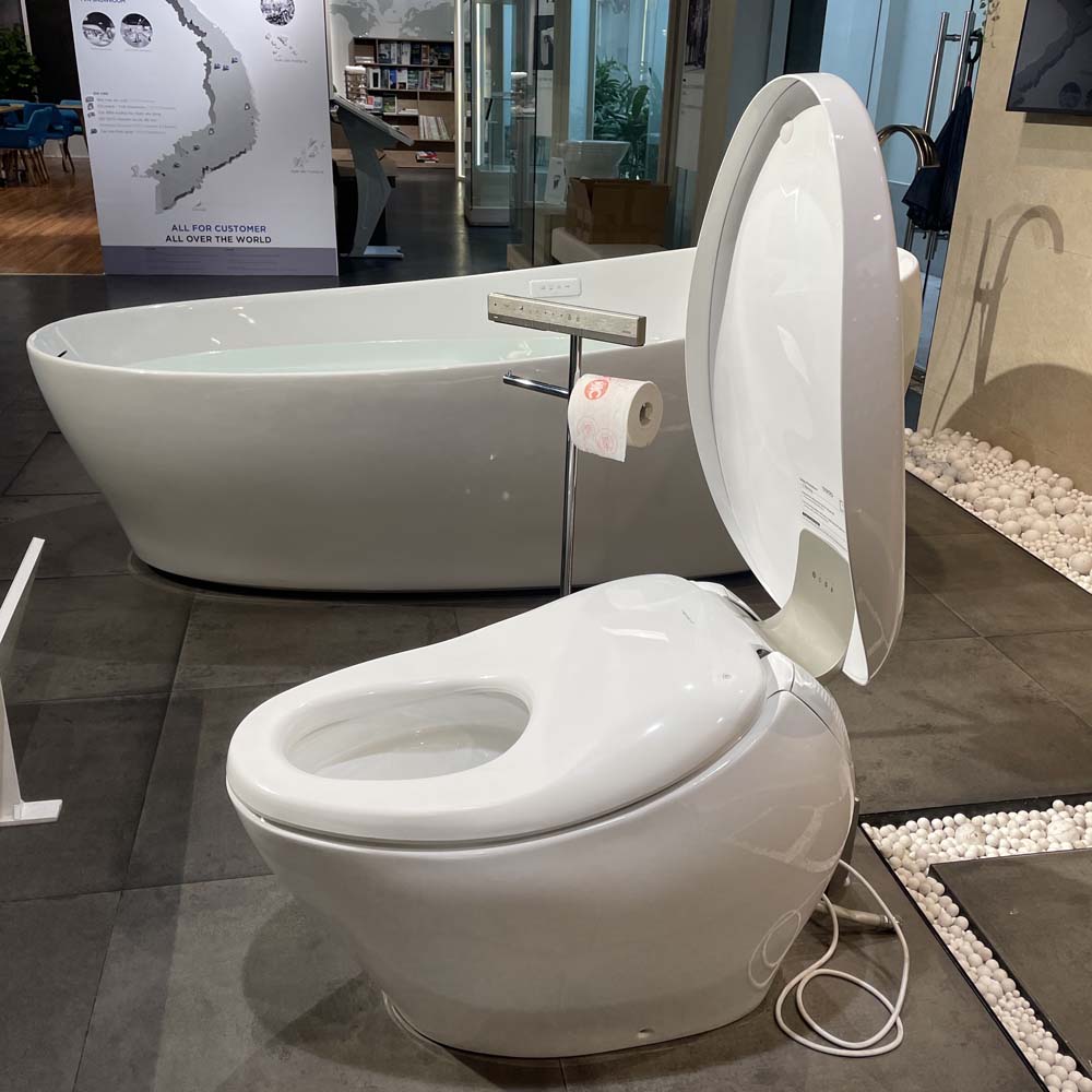 Bồn cầu thông minh Neorest NX I TOTO CS900VT T53P100VR bảng điều khiển màu bạc - 7