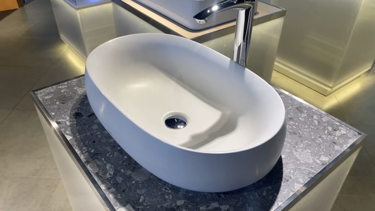 Chậu lavabo đặt bàn Galalato TOTO PJS05WE#MW (PJS05WEMW) trắng mờ - 4