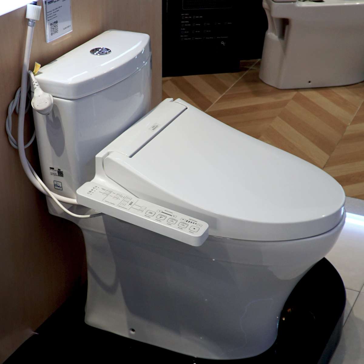 Bồn cầu TOTO MS889DRW16 1 khối nắp điện tử Washlet C2 TCF23410AAA - 4