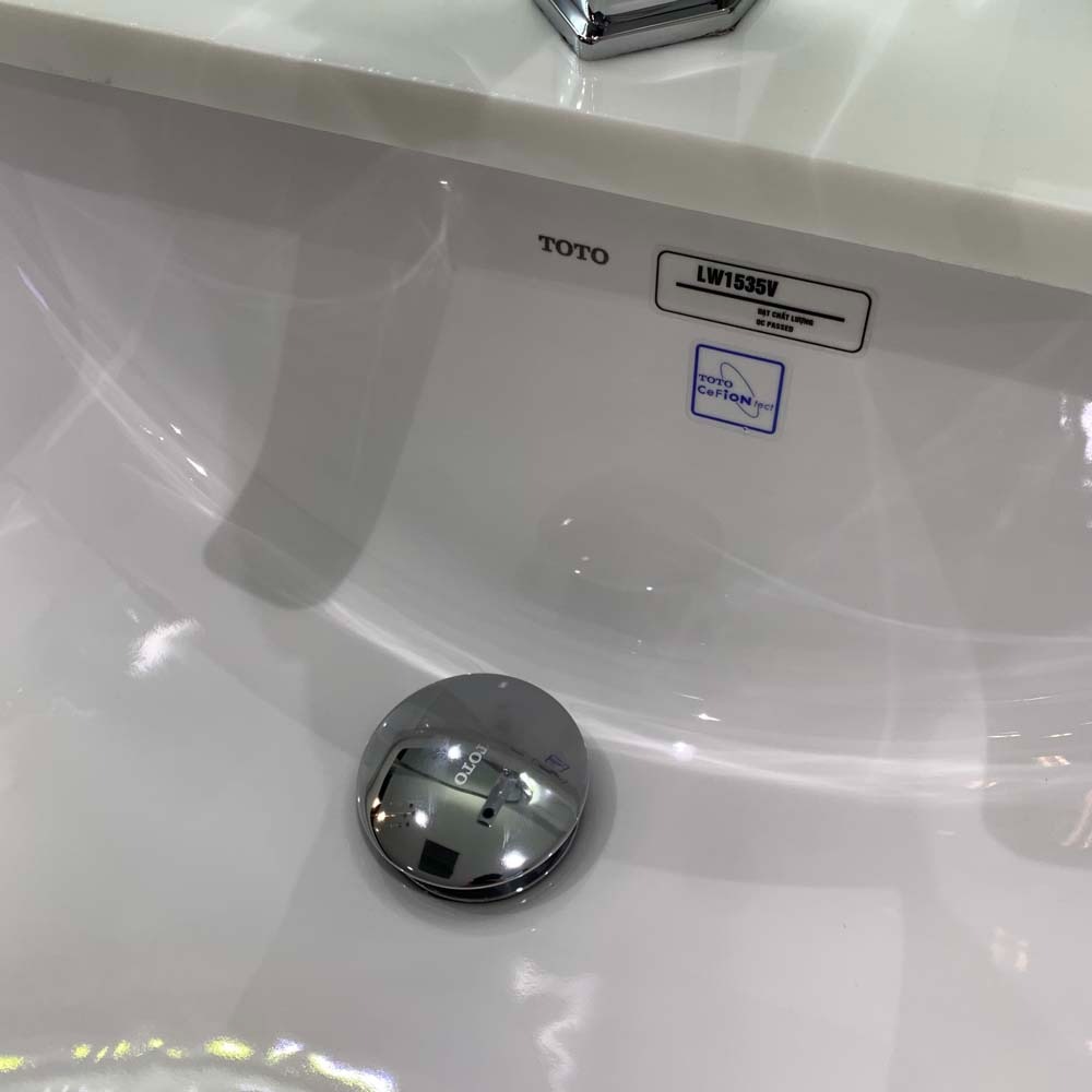 Chậu rửa mặt lavabo âm bàn TOTO LW1535V#XW - 7