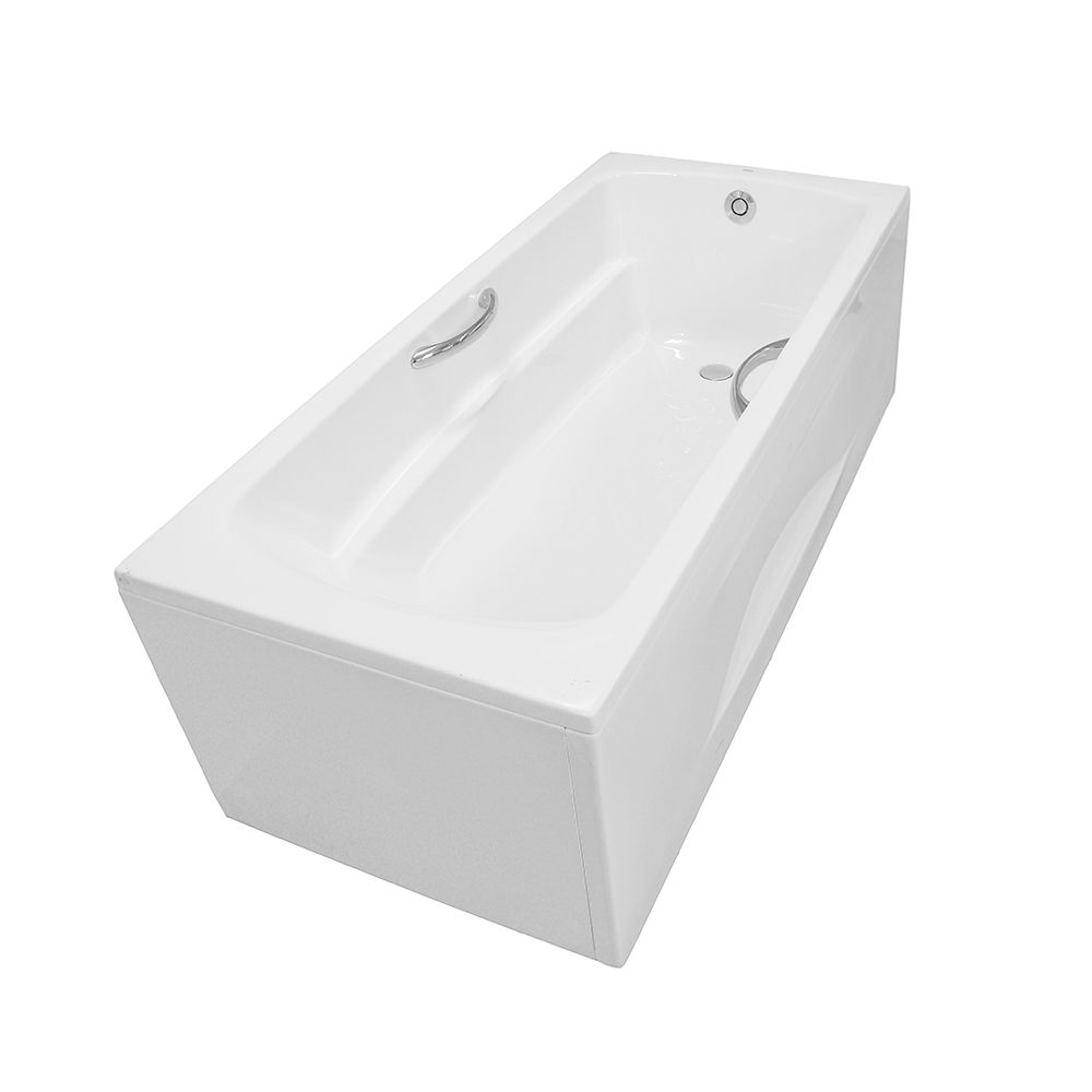 Bồn tắm yếm TOTO PAY1735HVC#W TVBF411 nhựa 1m7 tay vịn gồm bộ xả thải - 2