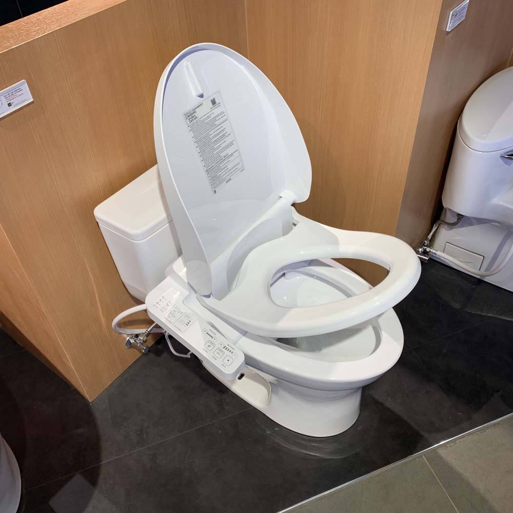 Bồn cầu TOTO MS855DW18 1 khối nắp điện tử TCF23710AAA Washlet C2 cơ bản - 8