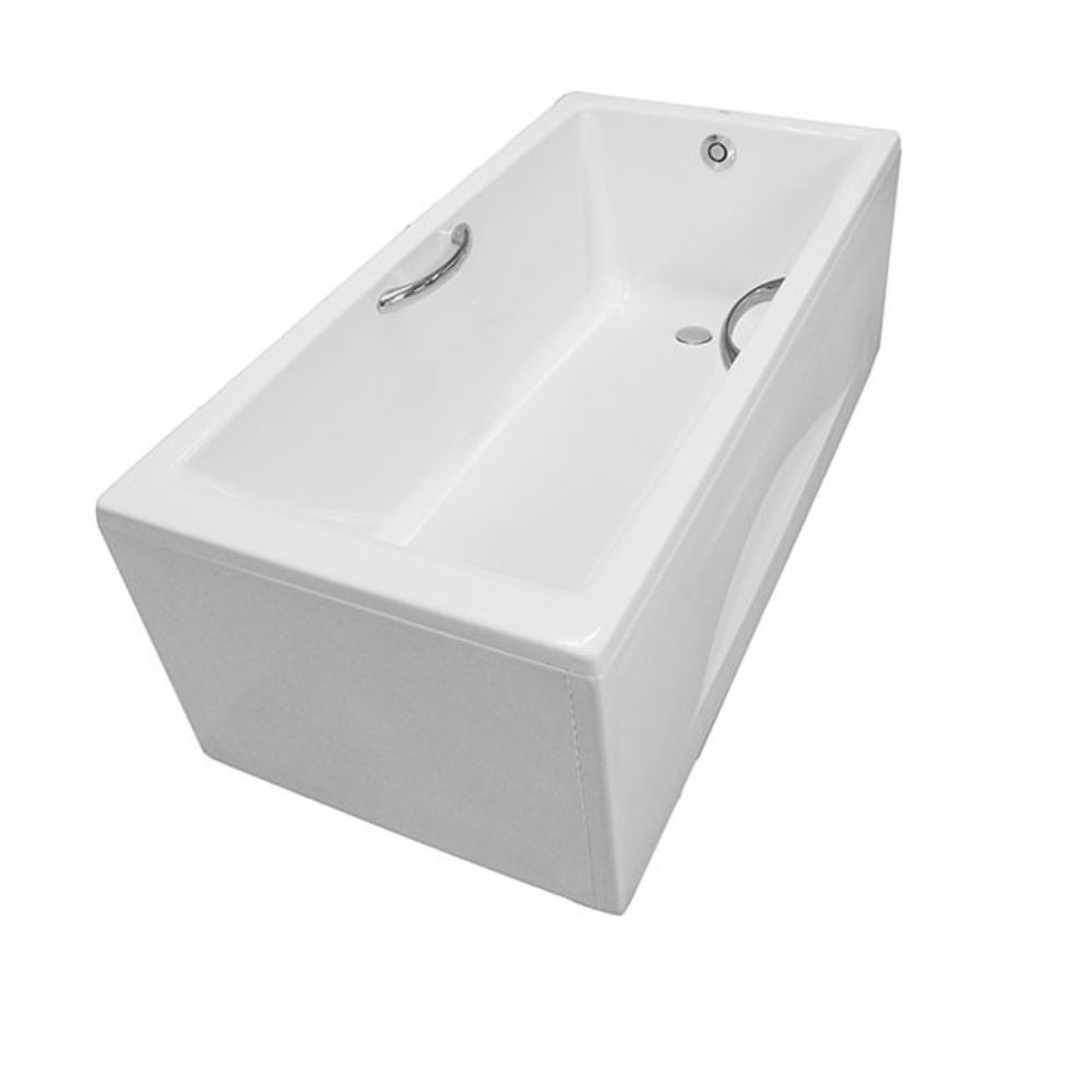 Bồn tắm yếm TOTO PAY1525HVC#W TVBF411 nhựa 1m5 tay vịn gồm bộ xả thải - 2