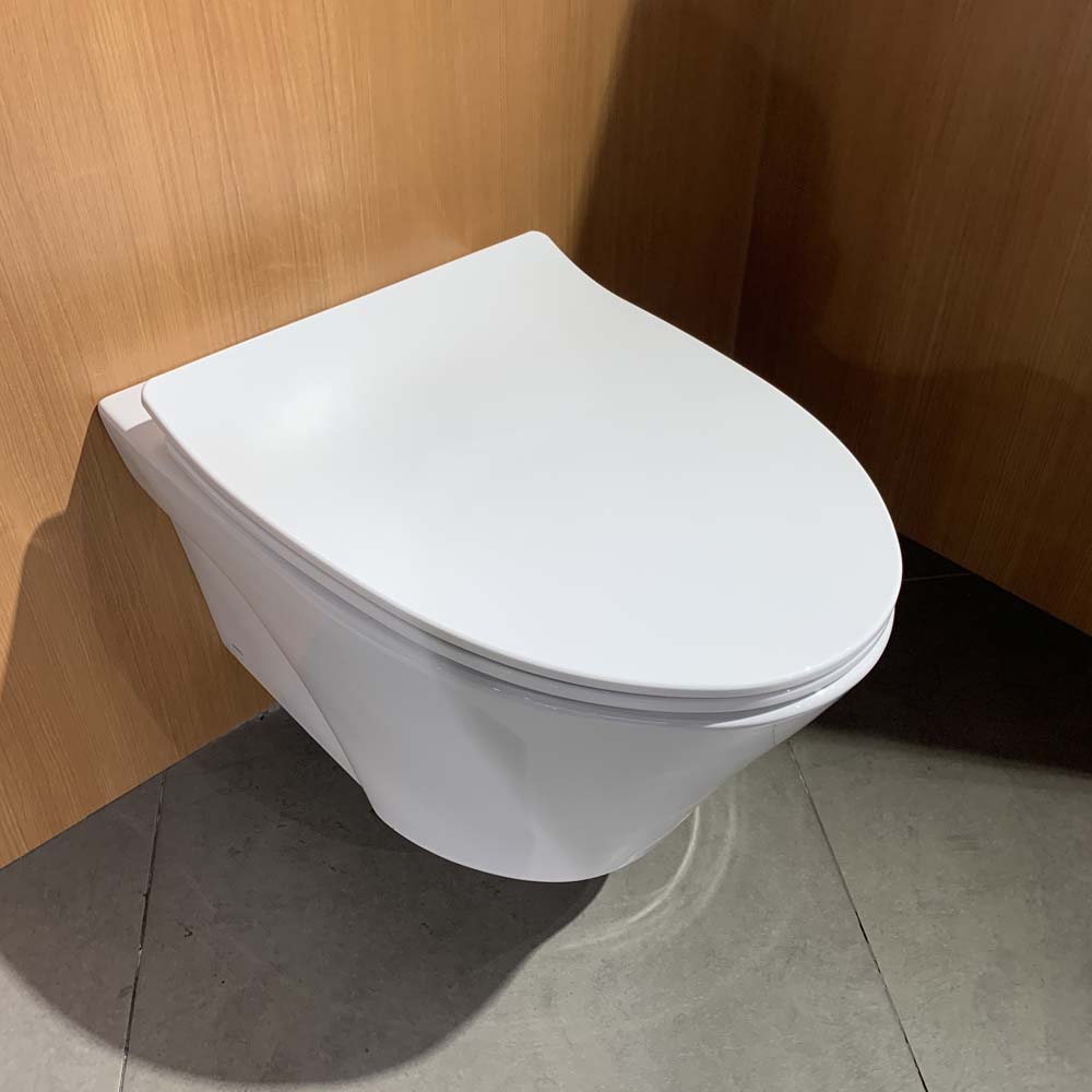 Bồn cầu treo tường nắp êm van xả cảm ứng TOTO CW822RFVA1 TC600VS TREF35L2A WH005A - 2