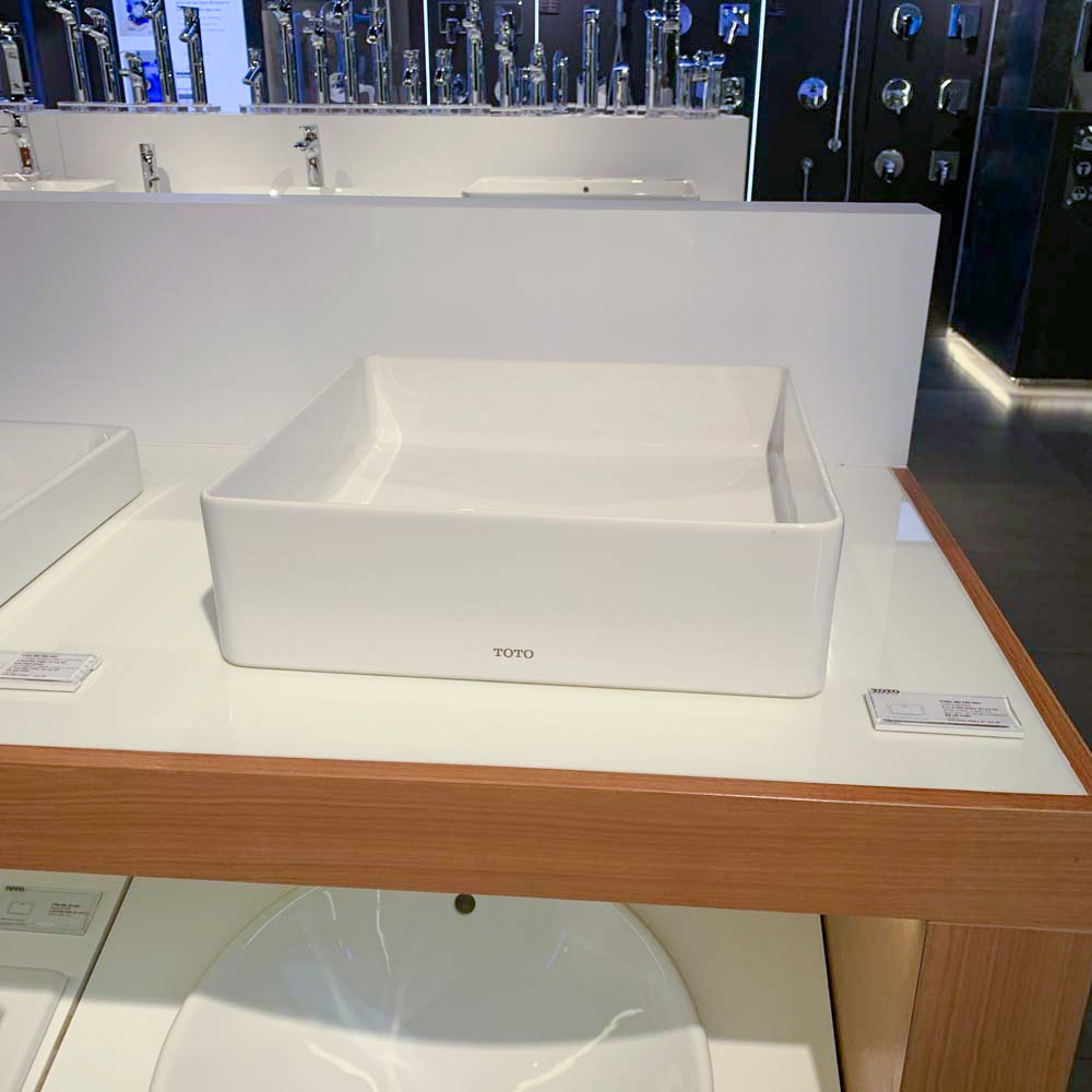 Chậu rửa lavabo đặt bàn TOTO LW574JWF - 5