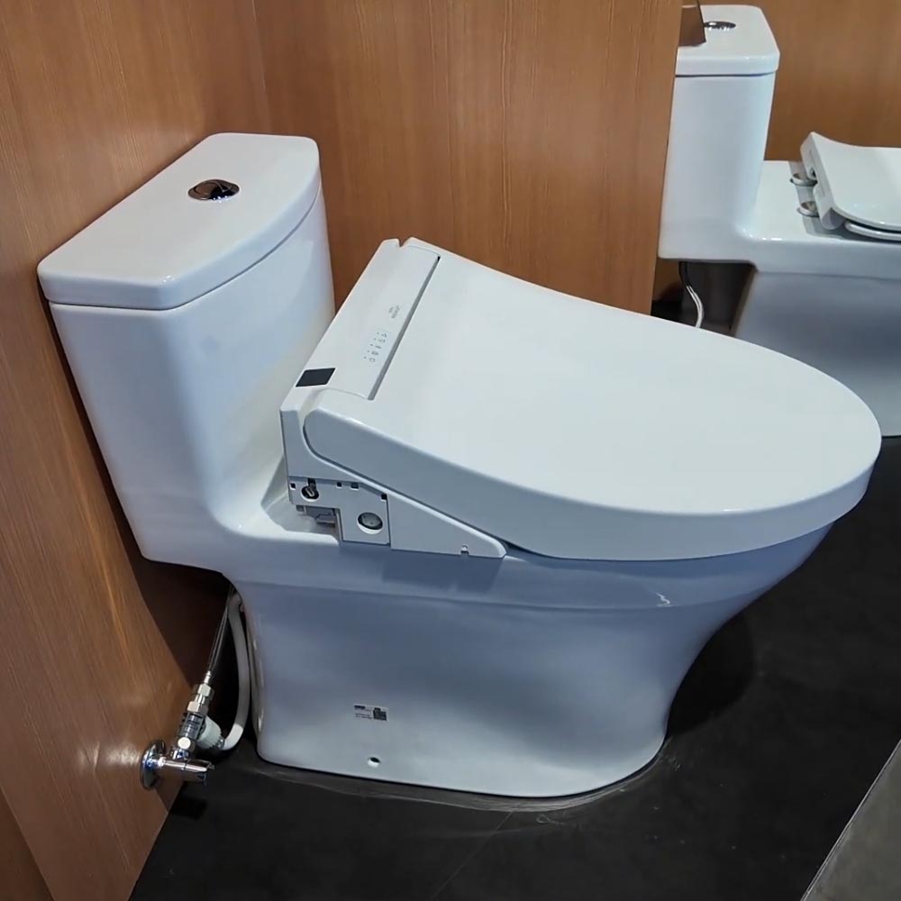 Bồn cầu TOTO MS885CDW15 1 khối nắp điện tử Washlet C5 TCF24460AAA giấu dây - 4
