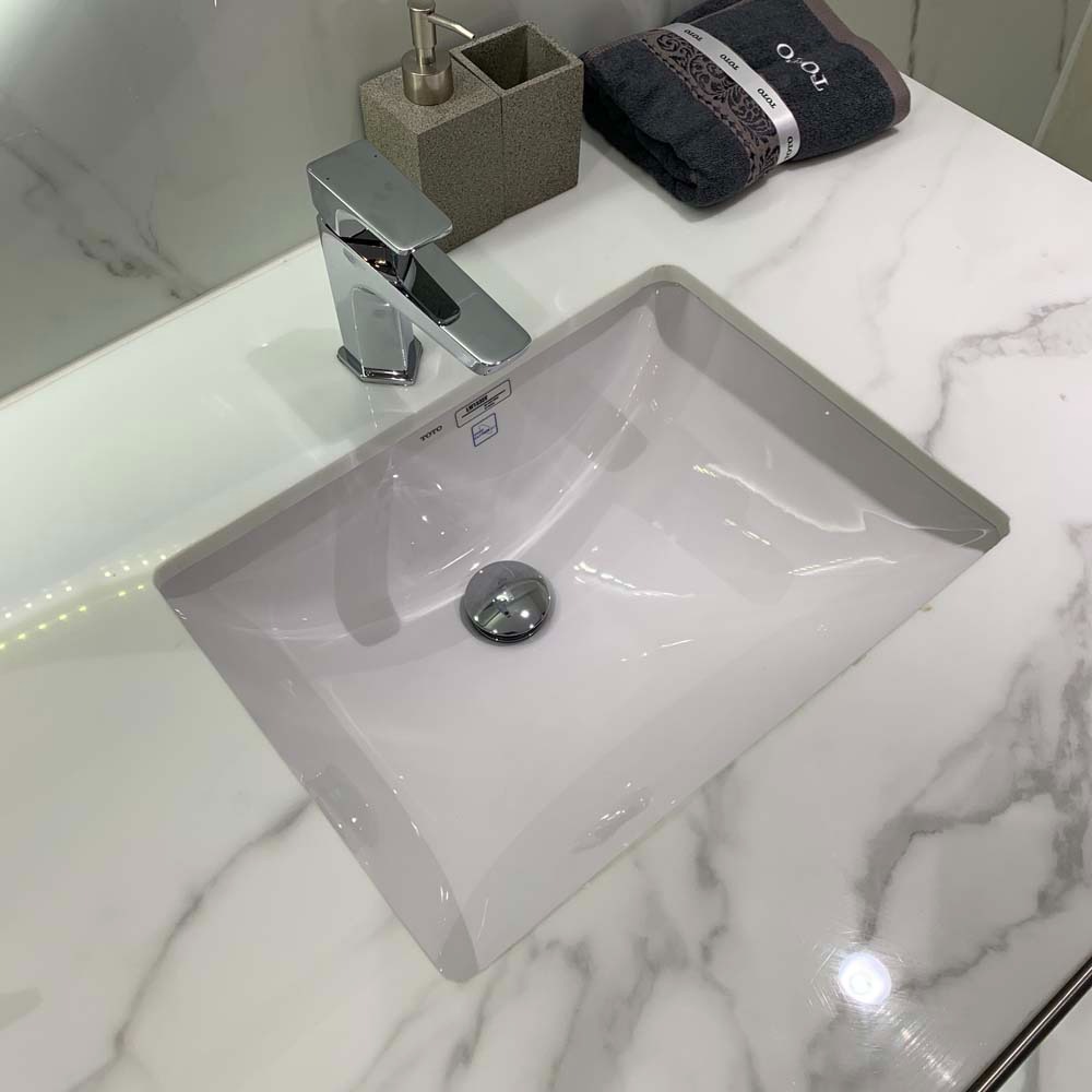 Chậu rửa mặt lavabo âm bàn TOTO LW1535V#XW - 3