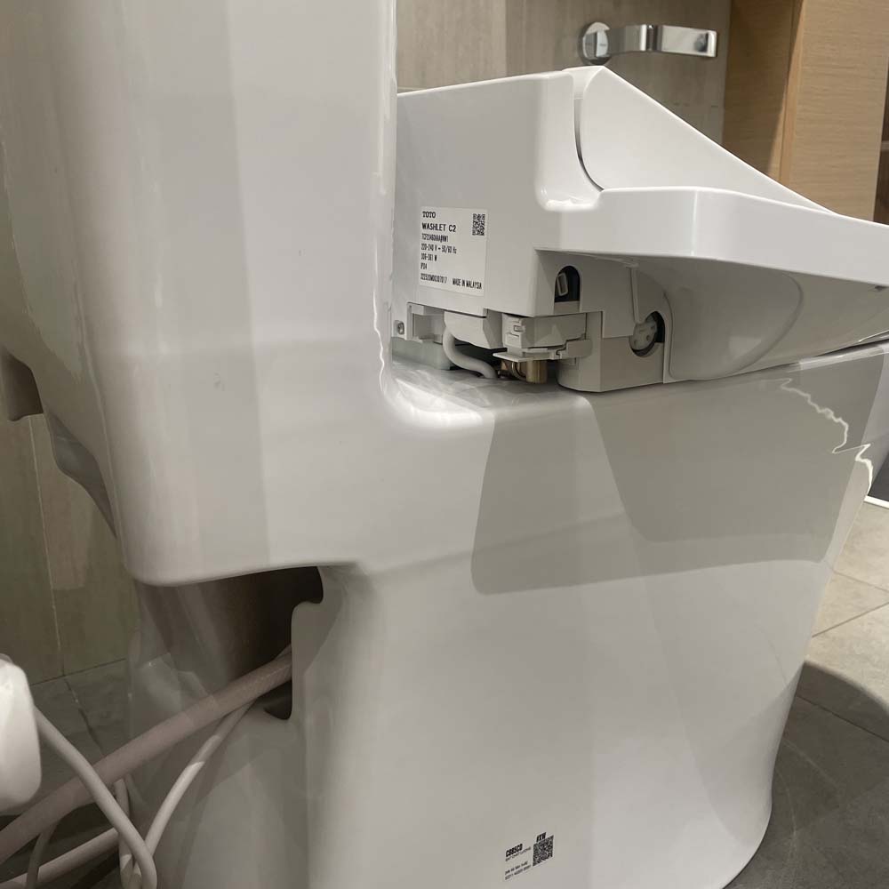 Bồn cầu TOTO MS885CDW17 1 khối nắp điện tử Washlet C2 TCF23460AAA giấu dây - 5