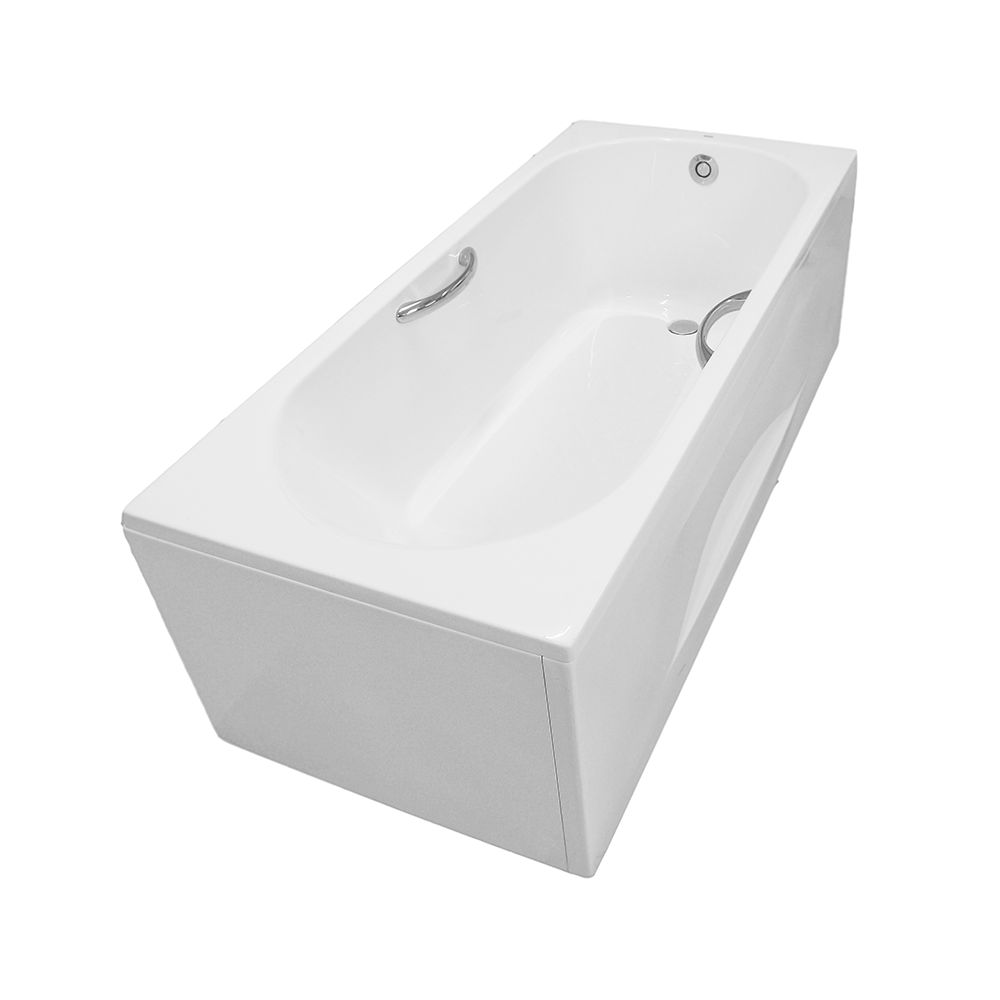 Bồn tắm yếm TOTO PAY1715HVC#W TVBF411 nhựa 1m7 tay vịn gồm bộ xả thải - 2