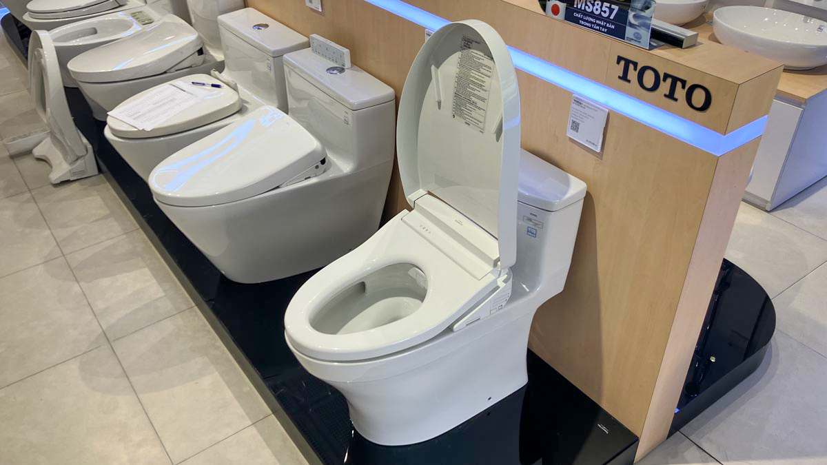 Bồn cầu TOTO MS885CDW25 1 khối nắp điện tử Washlet S5 TCF34461GAA giấu dây - 9