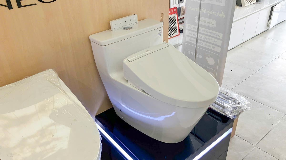 Bồn cầu TOTO MS625CDW25 1 khối nắp điện tử Washlet S5 TCF34461GAA giấu dây - 3