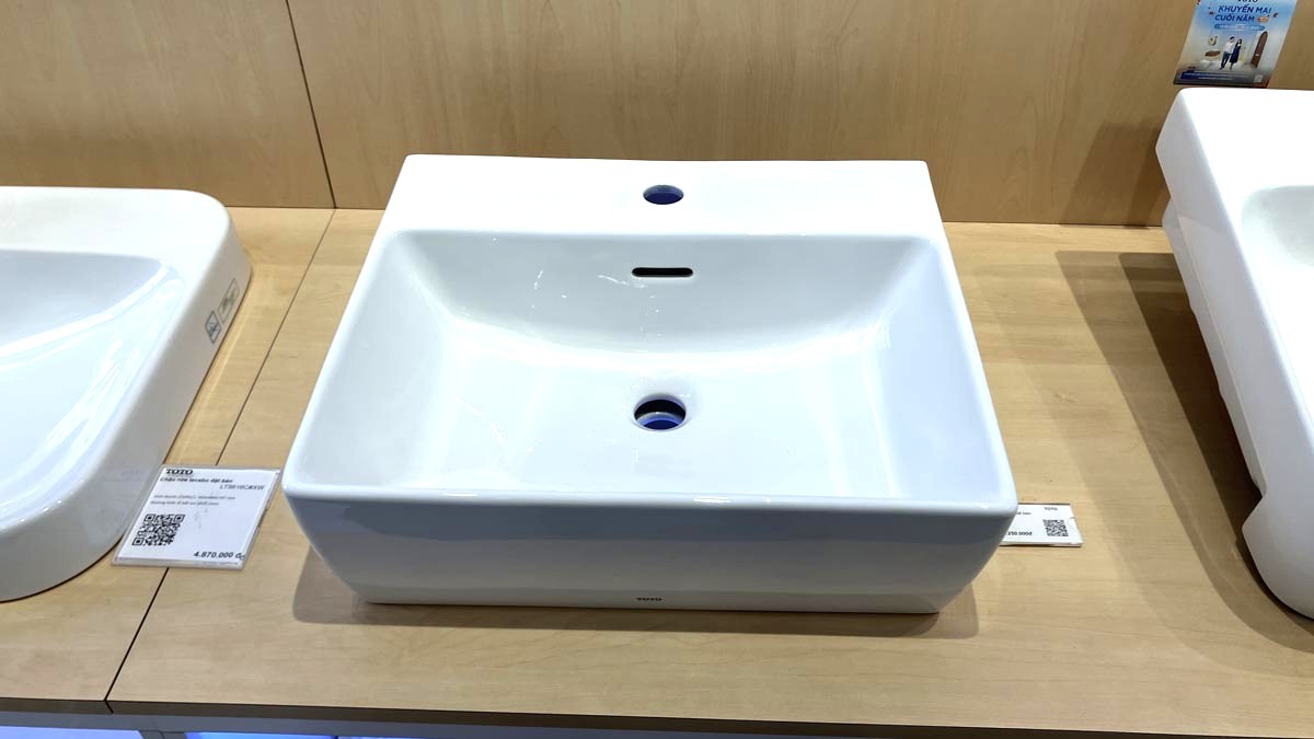 Chậu rửa lavabo đặt bàn TOTO LT328CTR - 4