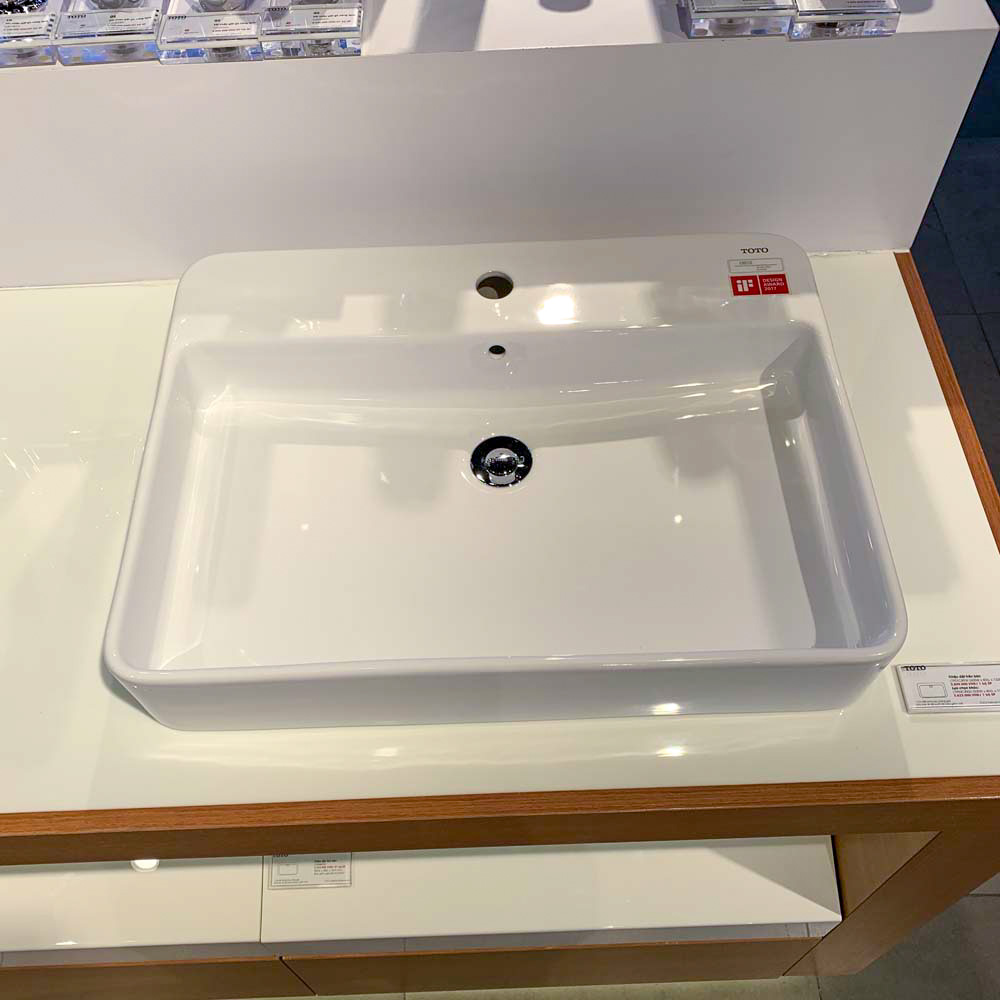 Chậu rửa lavabo đặt bàn TOTO LT951C - 5