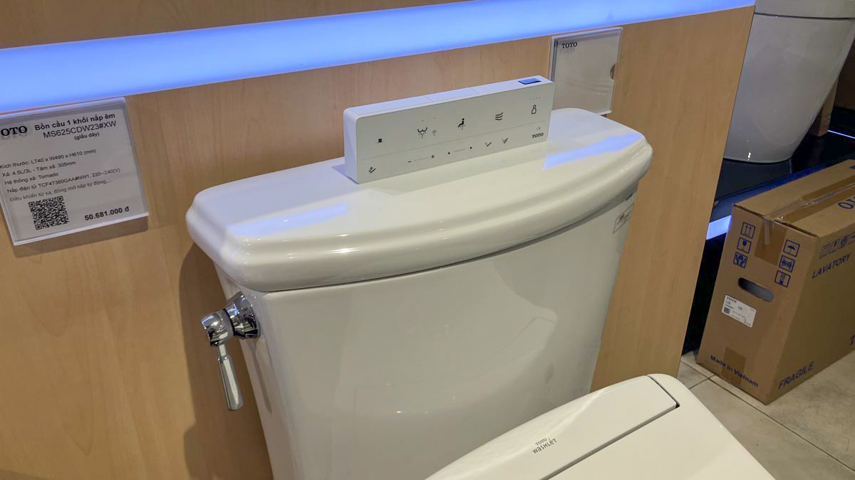 Bồn cầu TOTO CS986GW25 2 khối nắp điện tử Washlet S5 TCF34461GAA - 6