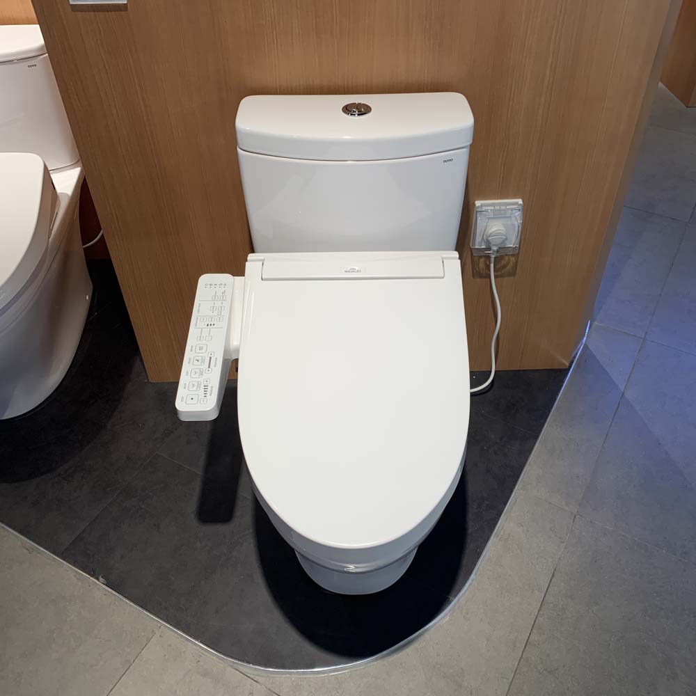 Bồn cầu TOTO CS769CDRW17 2 khối nắp điện tử Washlet C2 TCF23460AAA giấu dây - 3