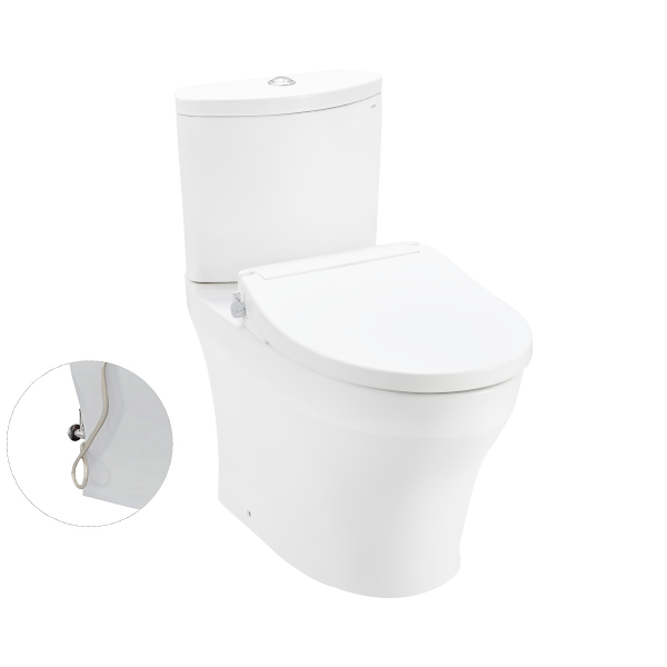 Bồn cầu TOTO CS838DE2 2 khối nắp rửa cơ TCW07S
