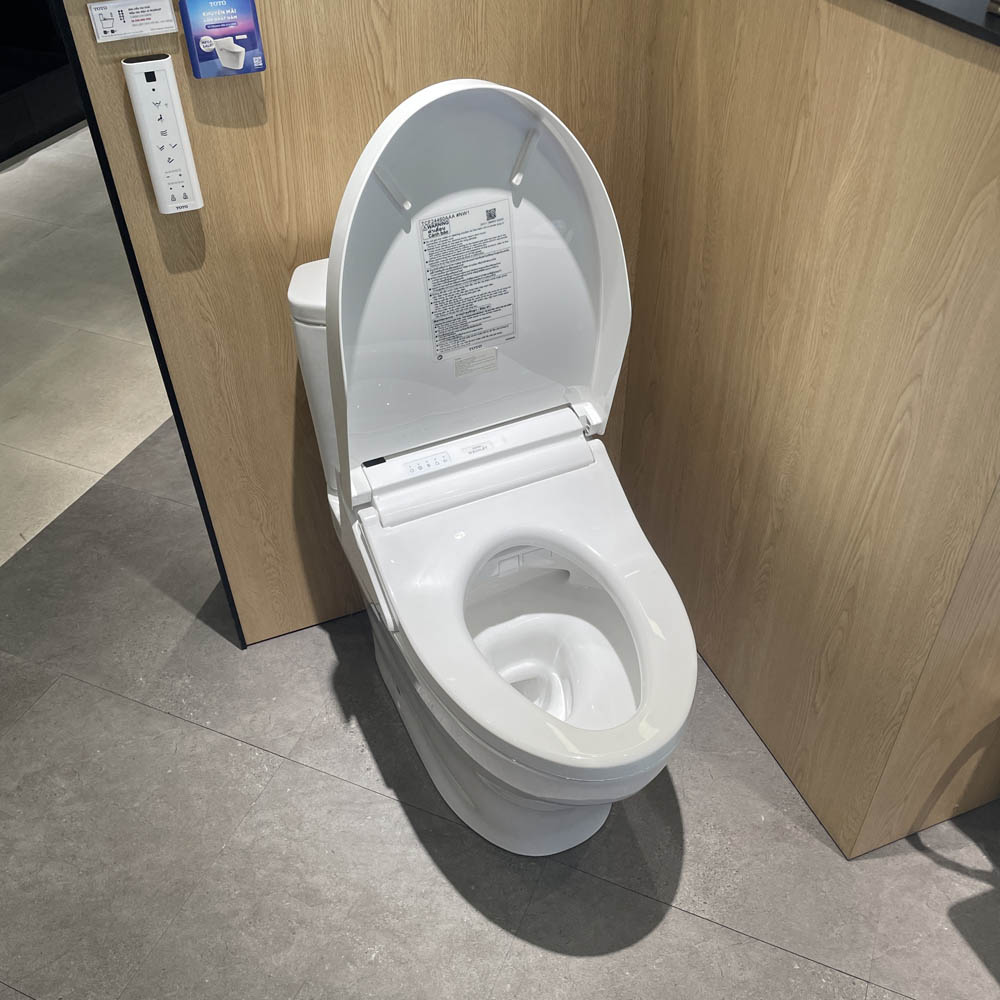 Bồn cầu TOTO CS838CDW15 2 khối nắp điện tử Washlet C5 TCF24460AAA giấu dây - 10