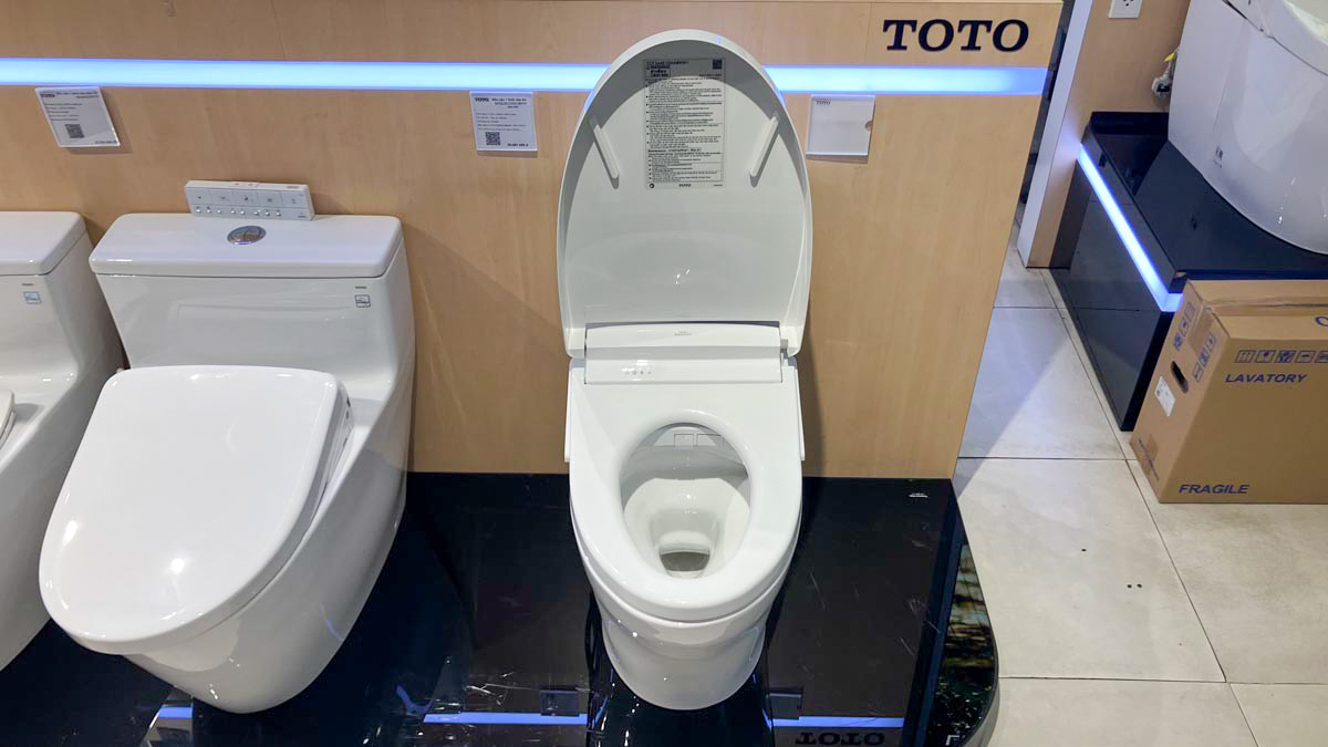 Bồn cầu TOTO MS889DRW25 1 khối nắp điện tử Washlet S5 TCF34461GAA - 8