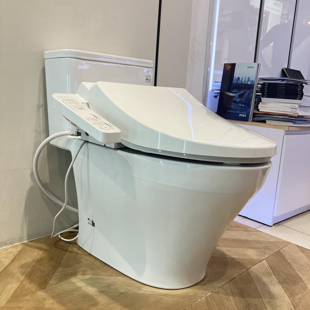 Bồn cầu 1 khối TOTO MS857DW18 nắp điện tử TCF23710AAA Washlet C2 cơ bản - 5