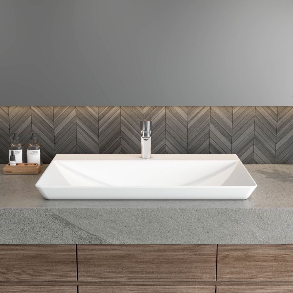 Chậu lavabo đặt bàn Viglacera CB68 - 10
