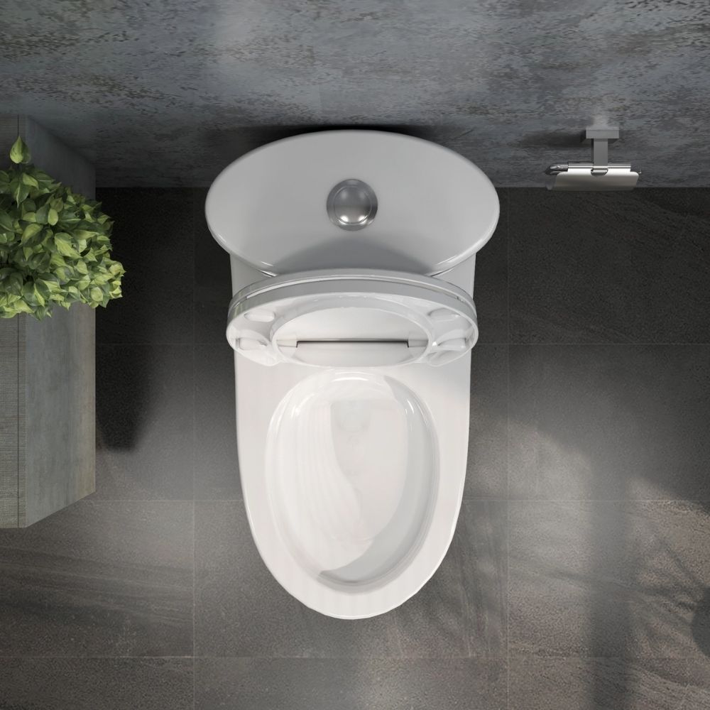 Bồn cầu 1 khối Viglacera V37M nắp êm (+ vòi xịt VG826) - 9