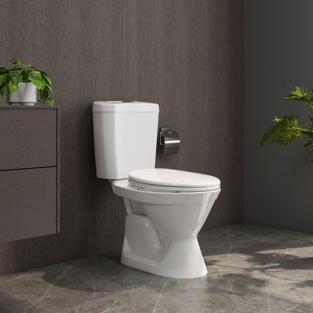 Bồn cầu 2 khối Viglacera VI66 nắp thường / nắp êm - 13