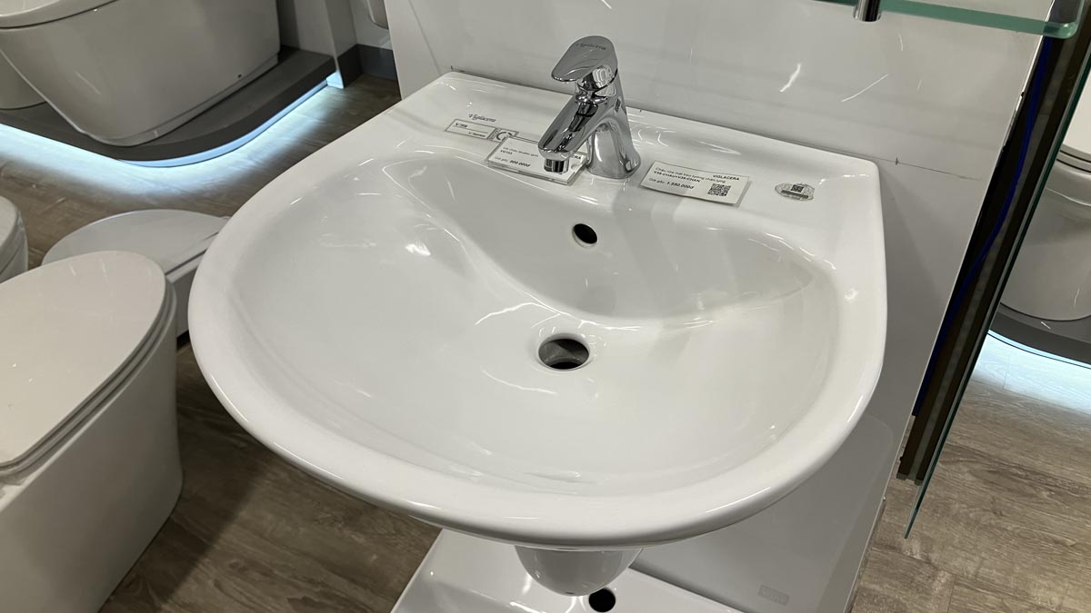 Chậu rửa lavabo treo tường Viglacera V39 - 5