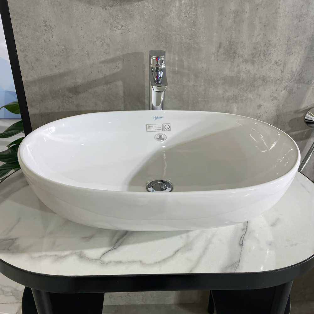 Chậu lavabo đặt bàn Viglacera CD15 - 3