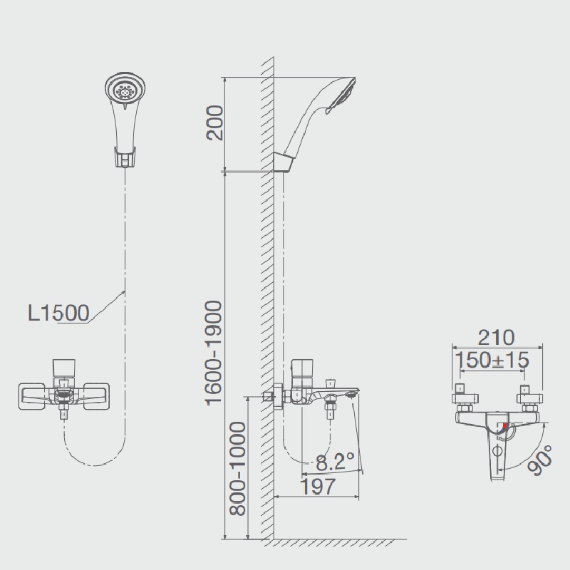 Củ sen tắm nóng lạnh Viglacera VG536 - 7
