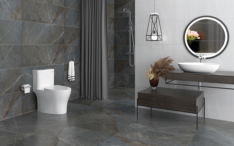 Bồn cầu 1 khối Viglacera Platinum P.11.321 nắp êm - 5