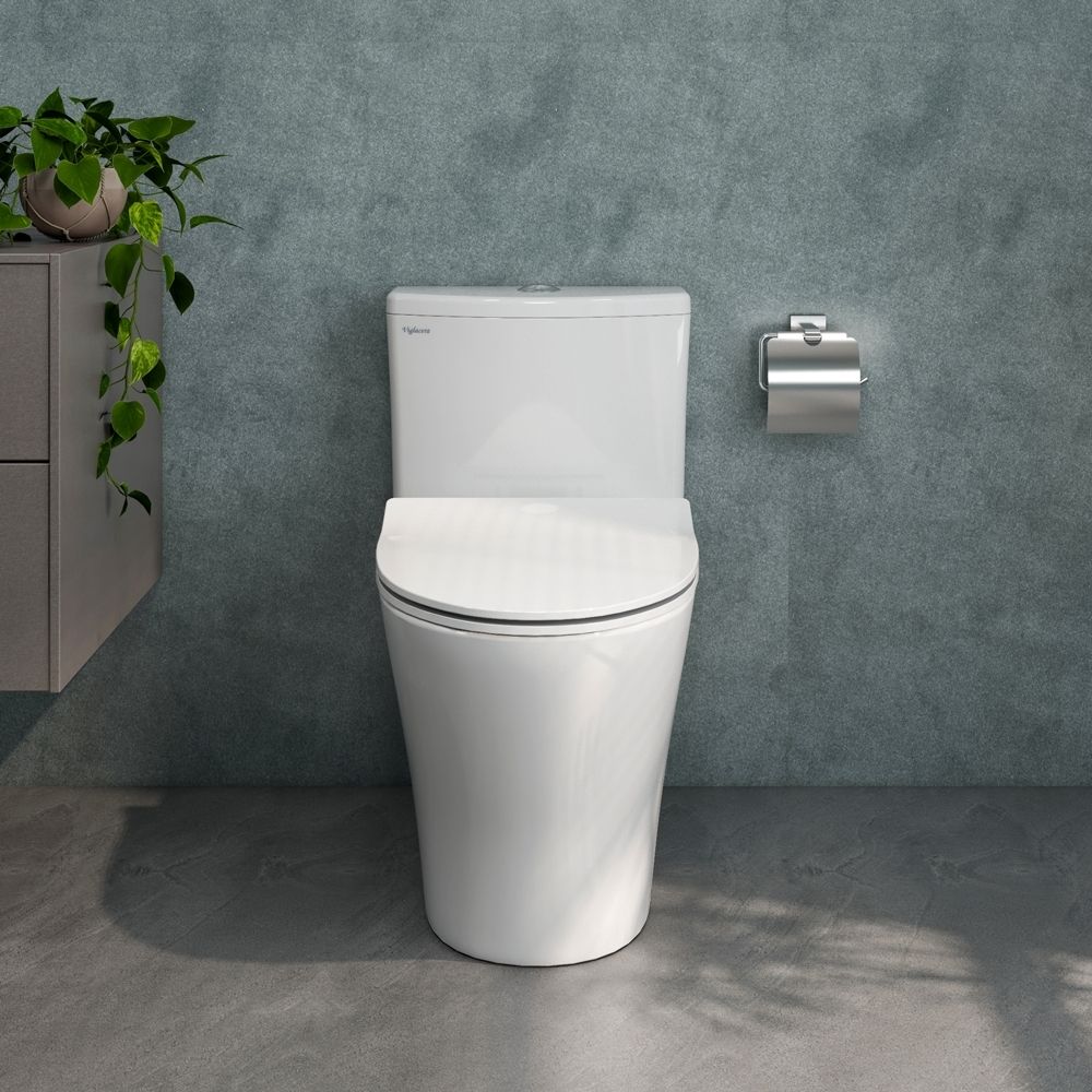 Bồn cầu 1 khối Viglacera V36 nắp êm (+ vòi xịt VG826) - 4