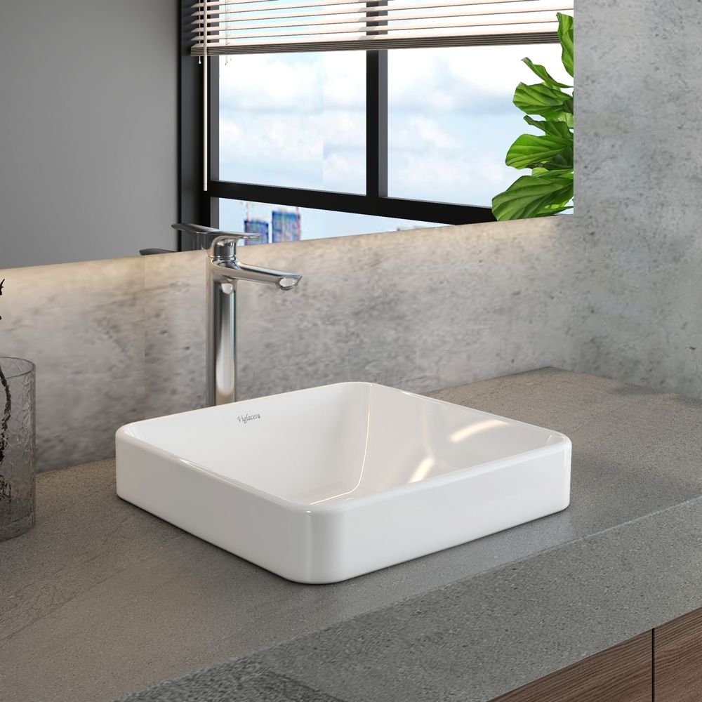 Chậu lavabo dương vành Viglacera CD20 - 8