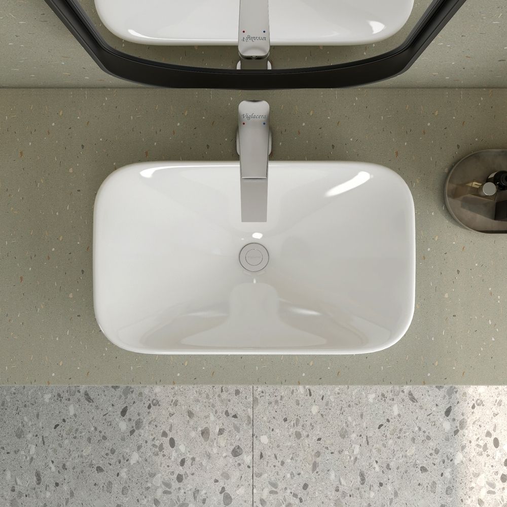 Chậu lavabo đặt bàn Viglacera V28 - 6