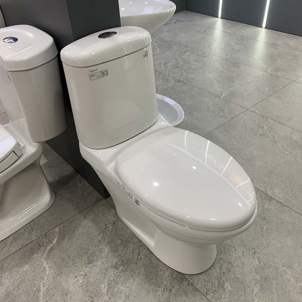 Bồn cầu 2 khối Viglacera VI107 nắp êm - 3