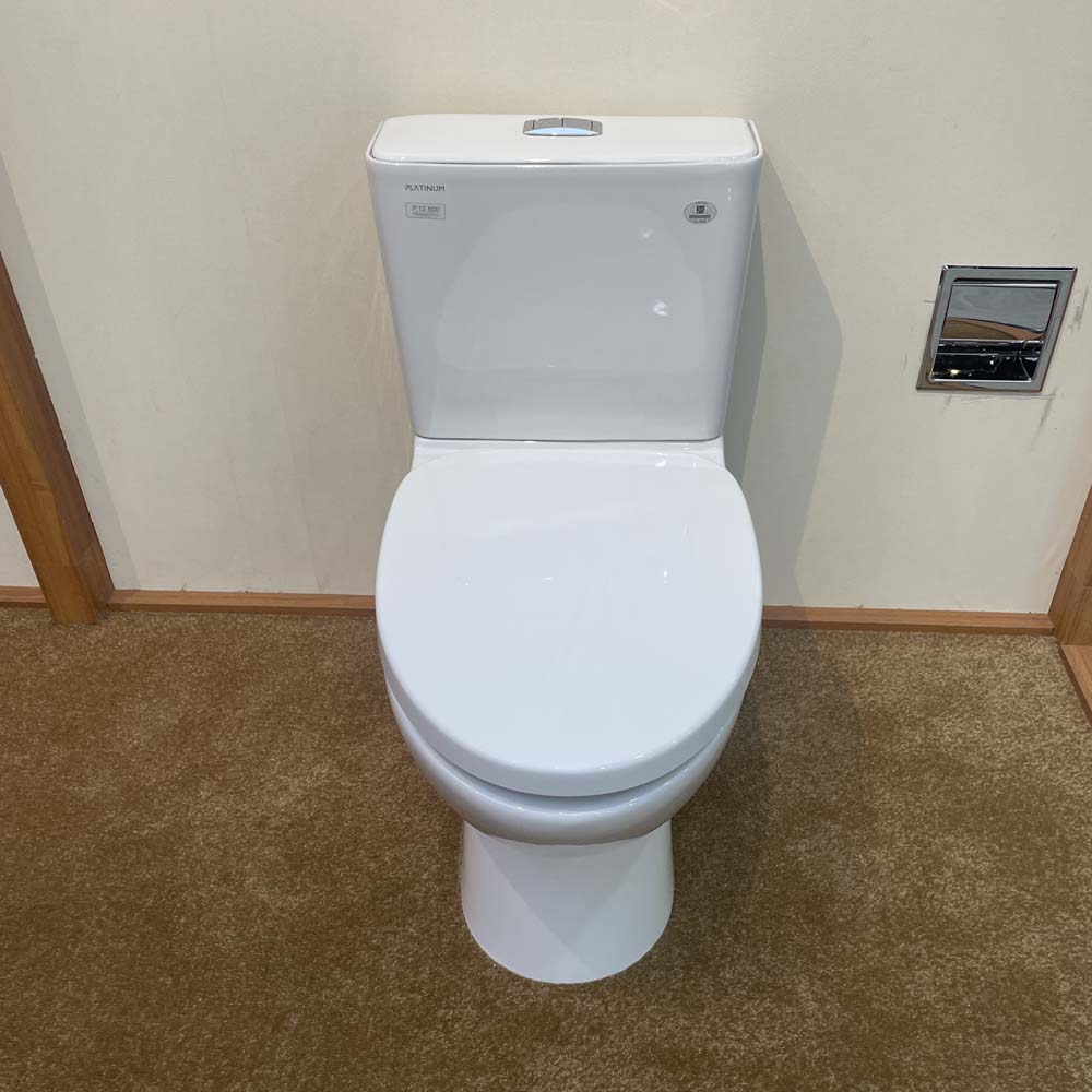 Bồn cầu 2 khối Waterfall Viglacera Platinum P.12.600 nắp êm - 7
