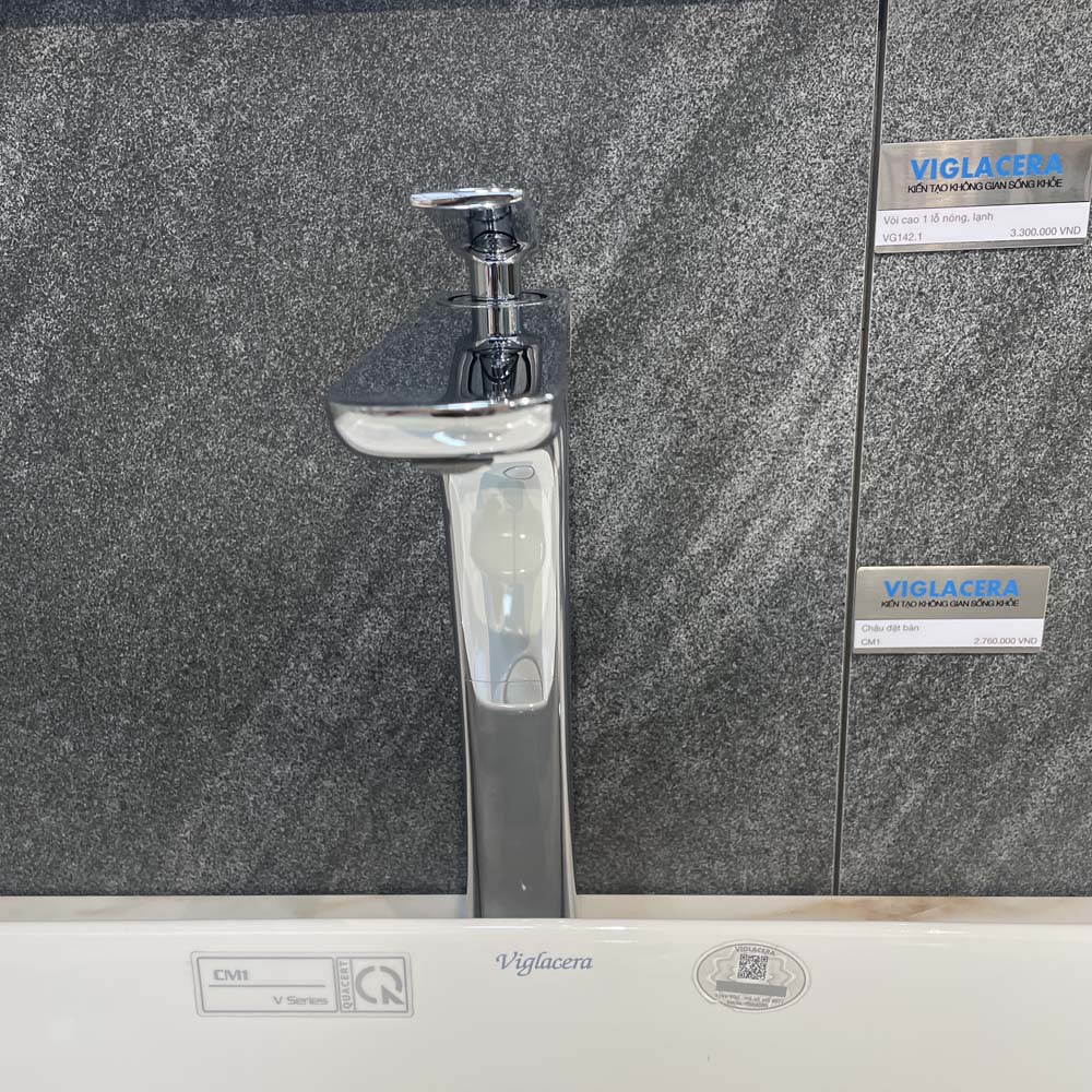 Vòi chậu lavabo nóng lạnh Viglacera VG142.1 - 8