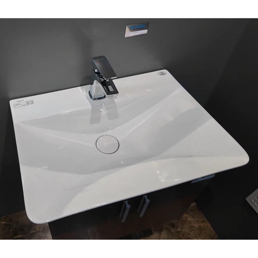 Chậu lavabo đặt bàn Viglacera CB70 - 5