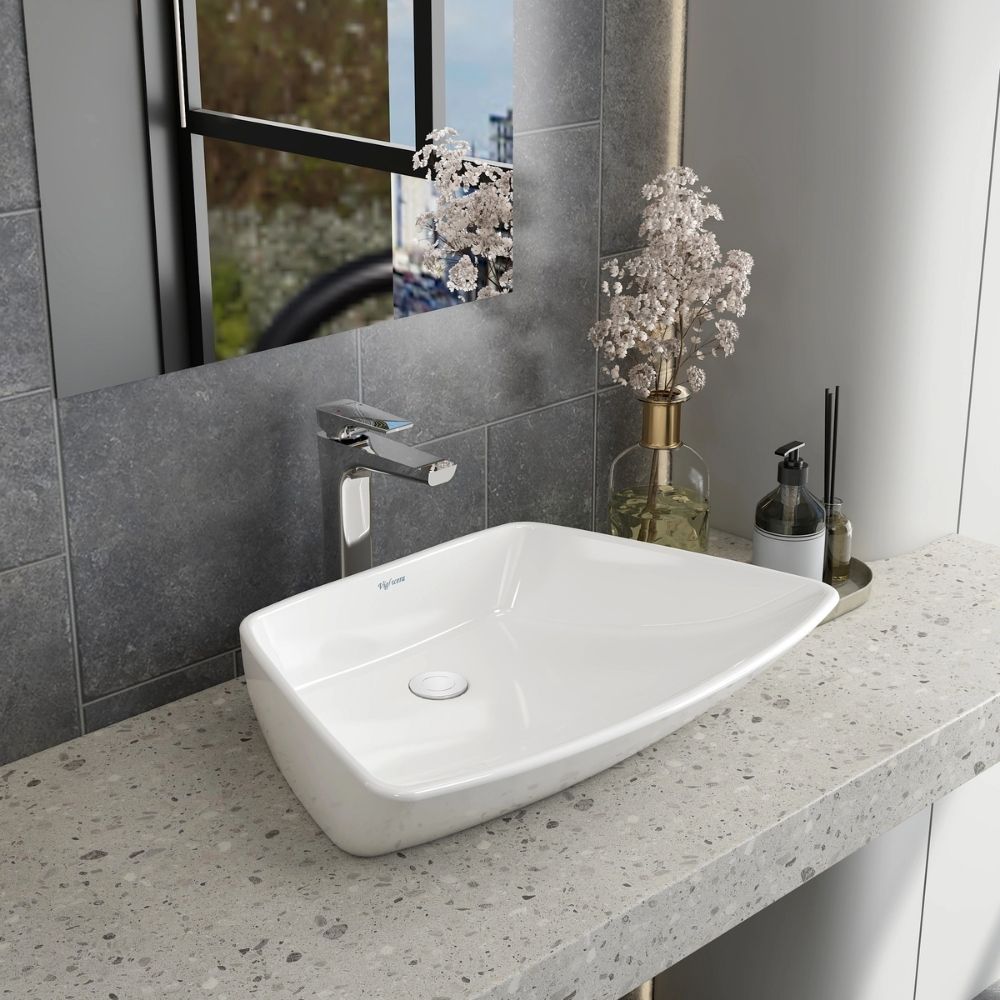 Chậu lavabo đặt bàn Viglacera CD16 - 4