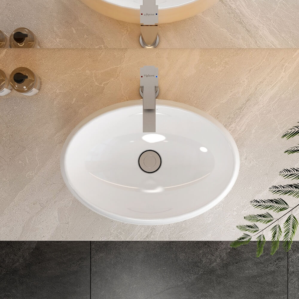 Chậu rửa Lavabo đặt bàn Viglacera CD30 - 6