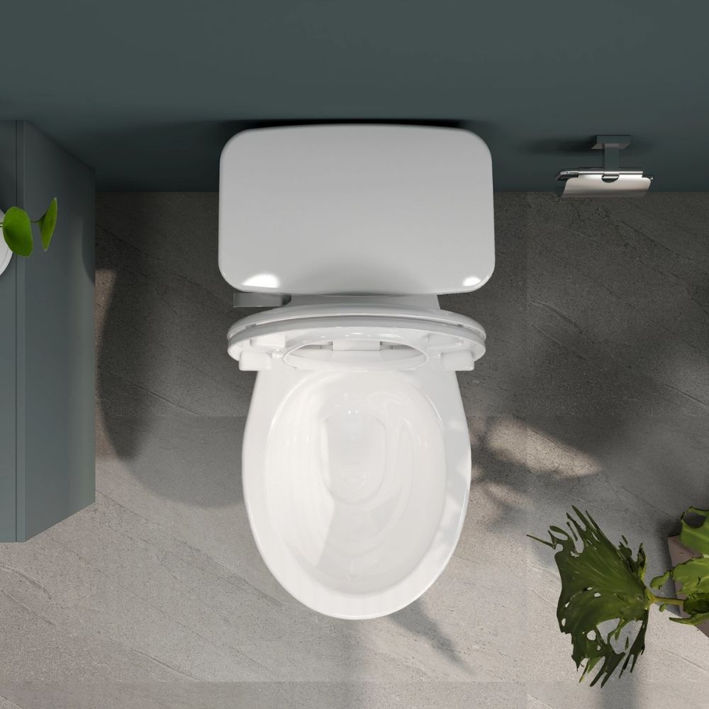 Bồn cầu 2 khối Viglacera VI44 nắp thường (+ lavabo VTL2) - 6