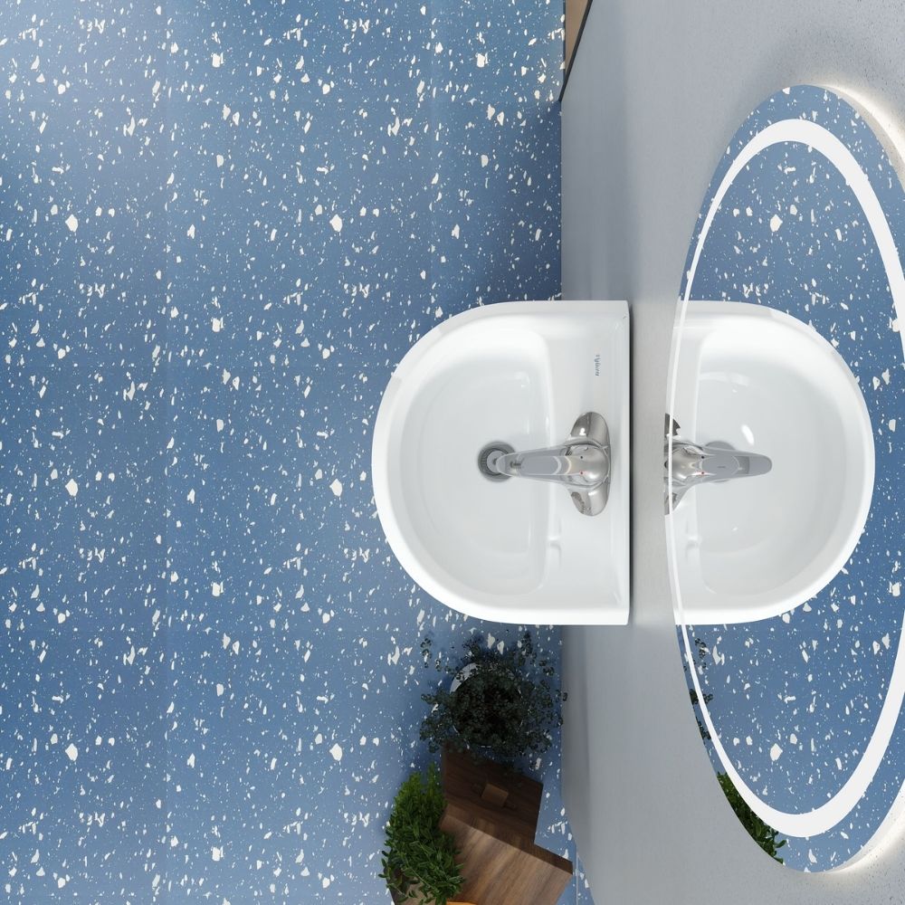 Chậu rửa lavabo treo tường Viglacera VTL3N - 6