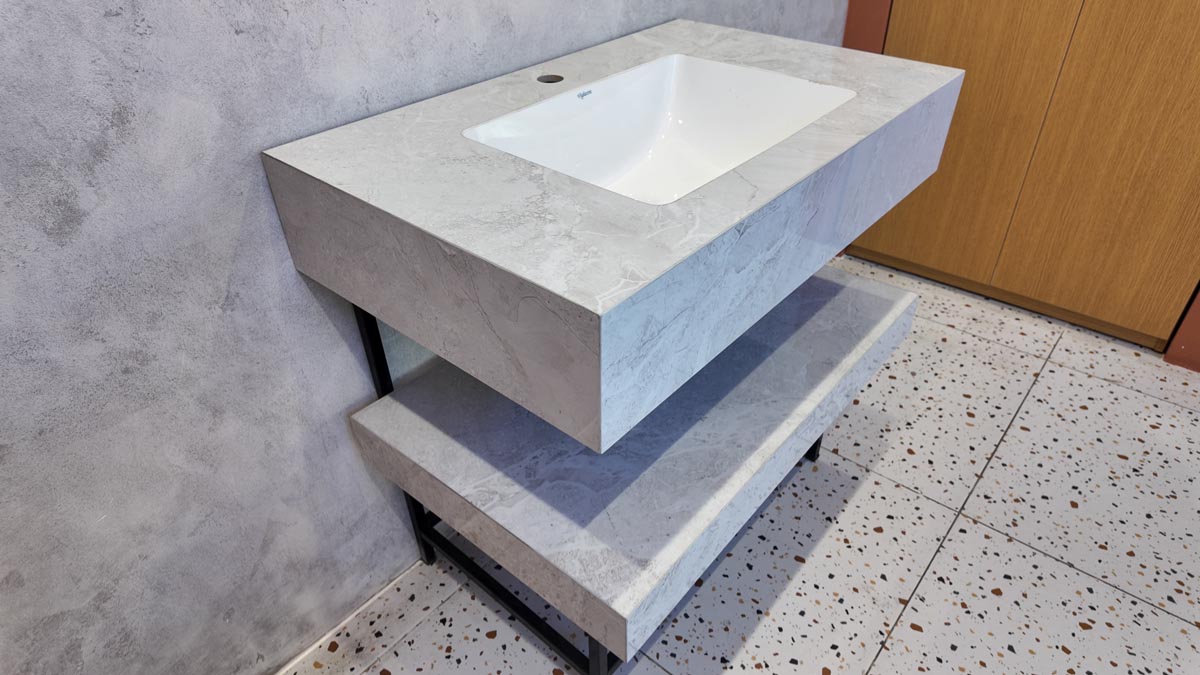 Chậu lavabo âm bàn đá 2 tầng Viglacera VI9-9GP01 - 3