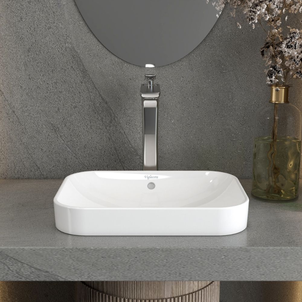 Chậu lavabo đặt bàn Viglacera V27 - 5