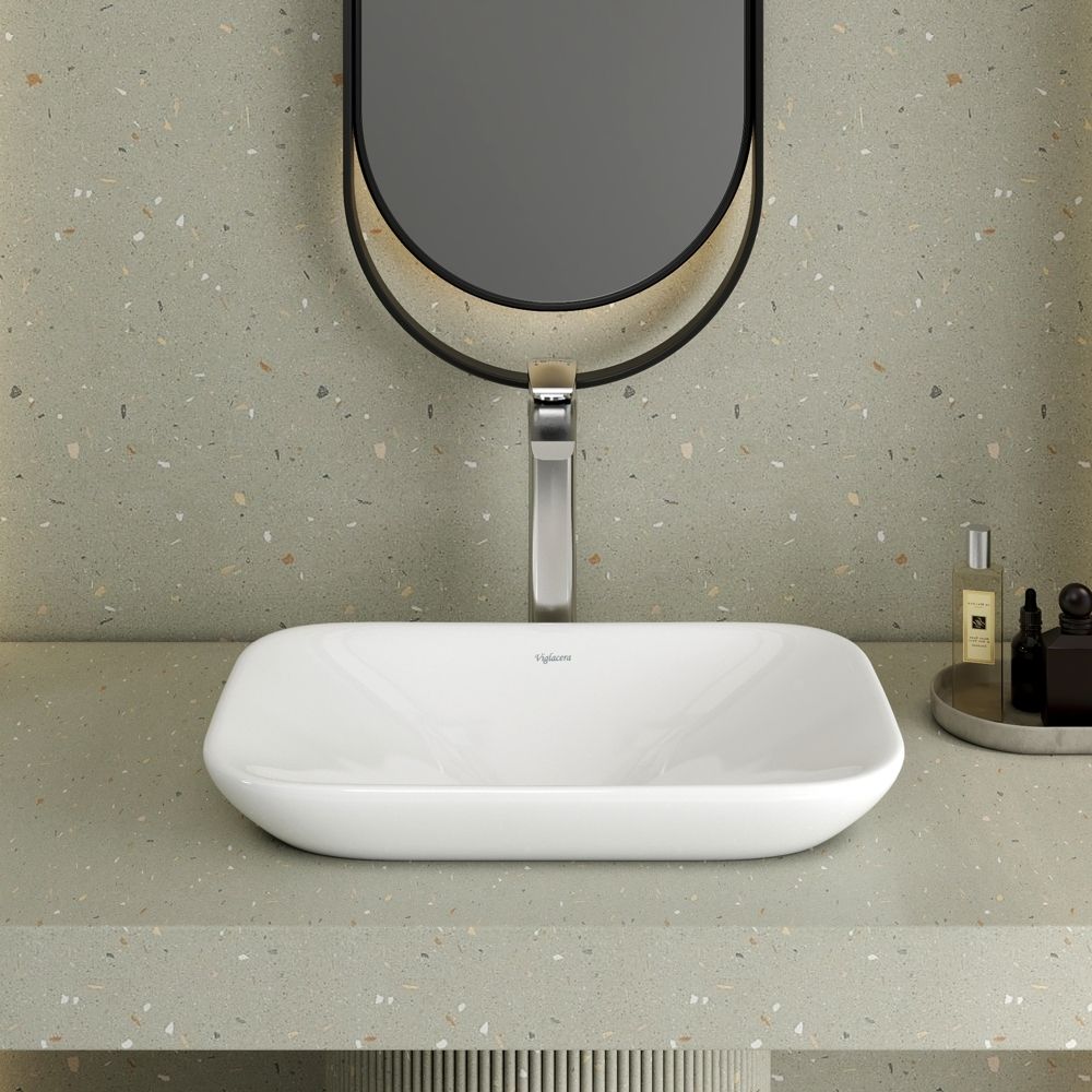 Chậu lavabo đặt bàn Viglacera V28 - 5