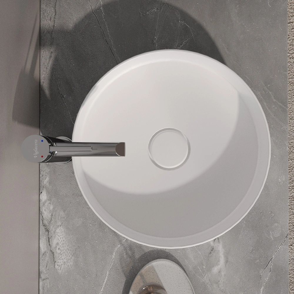 Chậu lavabo đặt bàn Viglacera CM02 - 5