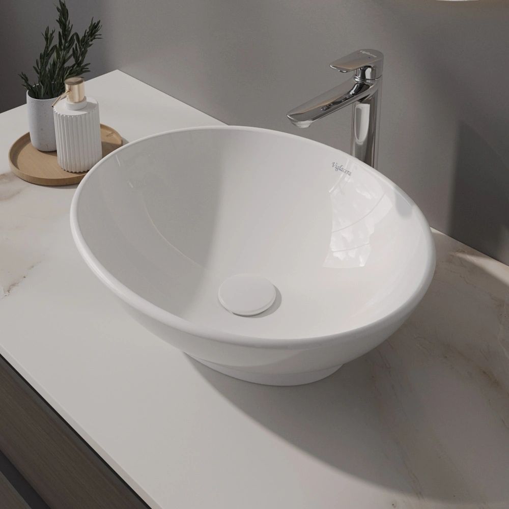 Chậu lavabo đặt bàn Viglacera BS415 - 4