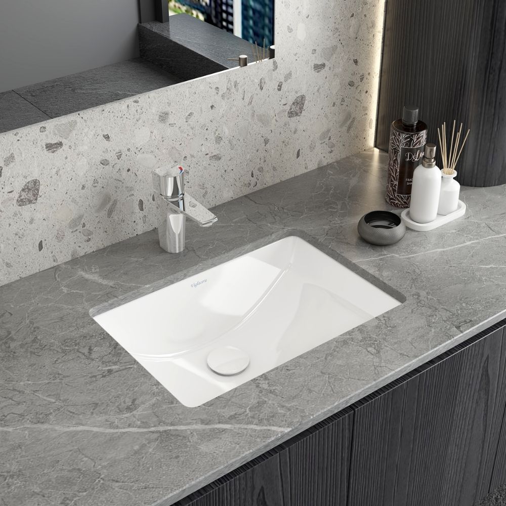 Chậu lavabo âm bàn Viglacera US2 - 4