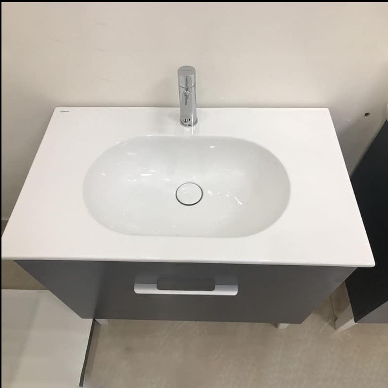 Chậu lavabo đặt bàn Viglacera CB69 - 6