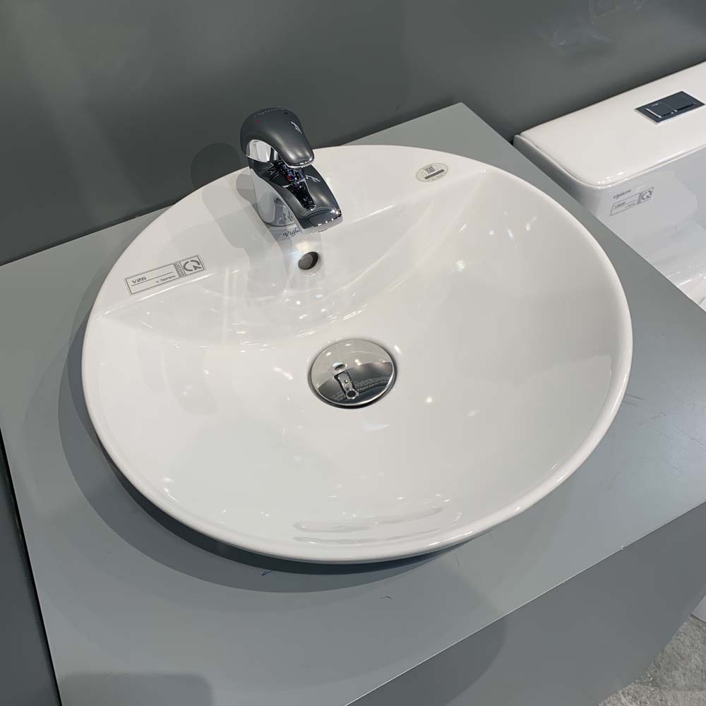 Chậu lavabo đặt bàn Viglacera V26 - 5
